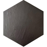 Jos. Dust carreau de sol et de mur - 17.5x20cm - hexagone - R10 - encre mate (noir) SW928451