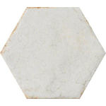 SAMPLE Cir Cotto del campiano Wandtegel 15.8x18.3cm Hexagon Bianco 10mm Glans Wit SW1170711