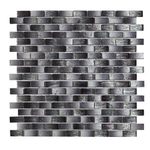 Ceralto Orsini Facet Carreau mosaïque - 30.4x30.4cm - 8.0mm - Noir argent SW107345