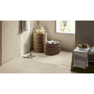 Serenissima Materica Carrelage de sol 600X600 Écru 10mm Mat Ret.R10