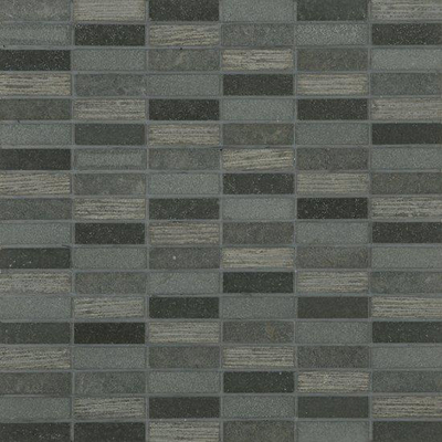 Ceralto Minuta Uno Carreau mosaïque - 30,5x30,5cm - 10,0mm - basalte tesla
