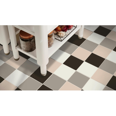 Baerwolf Belle Epoque Vloertegel - 13.8x13.8cm - 8.0mm - Black