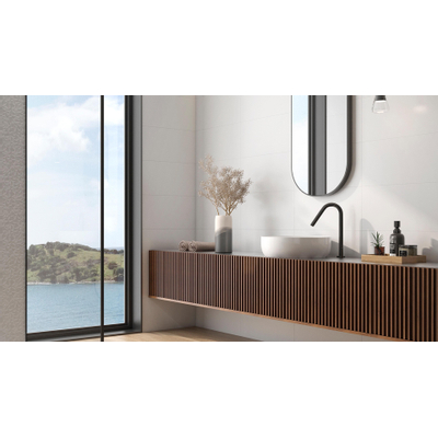 Colorker Iris Carrelage mural décor - 29.5x59.5cm - 10.4mm - rectifié - White mat décor graphique (blanc)