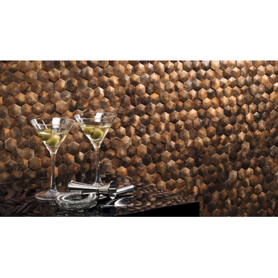 Ceralto Fenera Mosaic Carreau mosaïque - 26x30,2cm - 6,0mm - Marron - par pièce