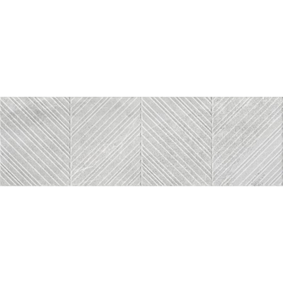 Colorker Premiere Carrelage mural décor - 31.6x100cm - 10.4mm - rectifié - Aquila Light mat (gris)