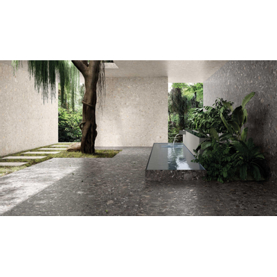 Cercom Ceppo di gres Carrelage de sol 600X600 Nero 9,5mm Mat Ret.R10