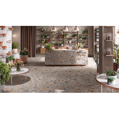 Vtwonen Composite 100303 Carrelage de sol 1200X1200 Marron 9mm Mat Ret.R10