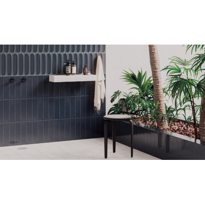 Vtwonen Shapes Carrelage mural - 7.5x30cm - droit - brillant titanium blue