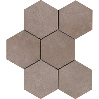 Ragno Rewind Vloer- en wandtegel hexagon 18x21cm 9.5mm R9 porcellanato Argilla