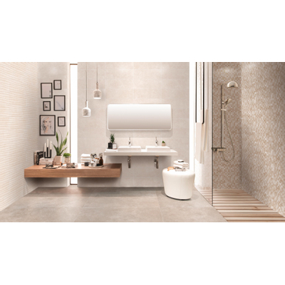 Ceralto Pixelio Select Accessoire de plinthe - 8x45cm - 9.0mm - ivoire