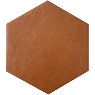 Jos. Dust Carrelage sol et mural - 17.5x20cm - hexagonal - R10 - Mat terrae (orange)