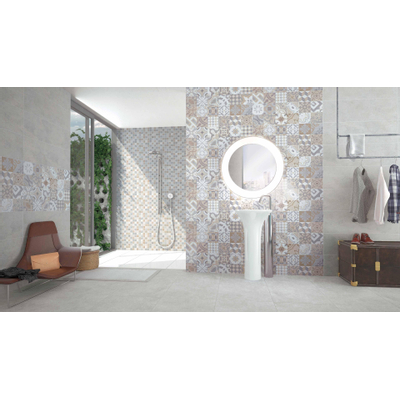 Colorker Neolith Carreau mural 32x100cm 9.7mm rectifié pâte blanche Grey