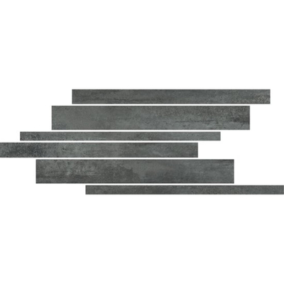 SAMPLE Ceralto Quinto Accent Tegelstroken voor vloer- en wand 21x40cm 10mm gerectificeerd R10 porcellanato Coal