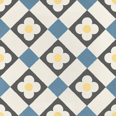 JOS. Hidro Carreau de sol - 19.7x19.7cm - 8.3mm - Funflowers blue