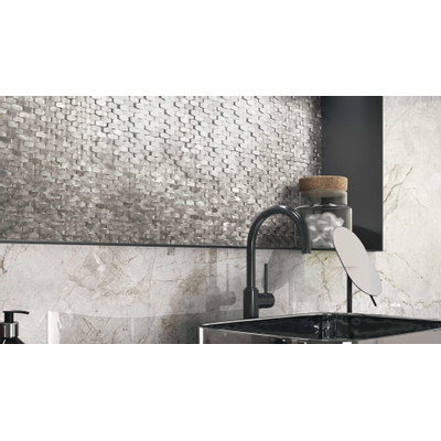 Dune Materia Mosaics Mozaiektegel - 28.4x30cm - 5.0mm - Silver - per stuk