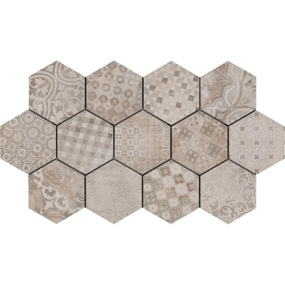 Ragno Rewind Decor-strip - 18.2x21cm - 9.5mm - Cement