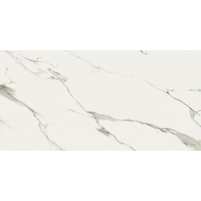 SAMPLE Ceralto Marvella Vloer- en wandtegel - 60x120cm - gerectificeerd - marmerlook - glans Calacatta Michelangelo (wit)