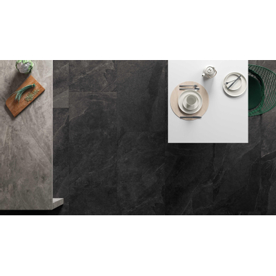 Ceralto Contura Concrete Décor-bande - 60x120cm - 9.0mm - rectifié - Dark