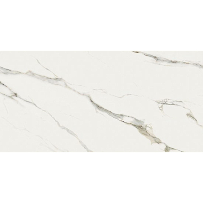 Abk imoker Signoria Carrelage de sol et de mur - 60x120cm - rectifié - aspect marbre - brillant Calacatta Michelangelo (blanc)