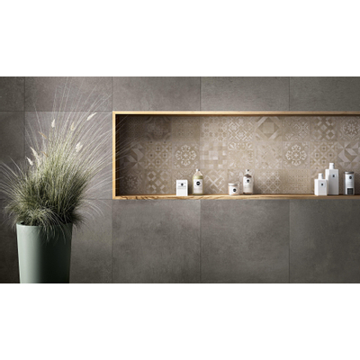 Ragno Studio Carrelage sol et mur 60x60cm 9.5mm rectifié R9 grès cérame Anthracite