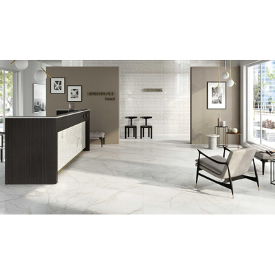 Vtwonen Classic Carrelage de sol et mural 7x30cm 10mm rectifié R9 porcellanato Blanc
