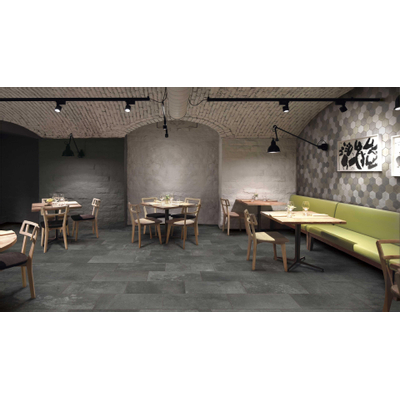 JOS. Reused Bandes de carreaux pour mur 30x60cm 10mm R10 grès cérame Anthracite