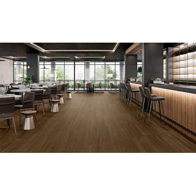 Ceralto Salerno Wood Carrelage de sol - 25x150cm - 9,0mm - rectifié - Walnut