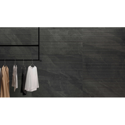 Ceralto Contura Concrete Décor-bande - 60x120cm - 9.0mm - rectifié - Dark
