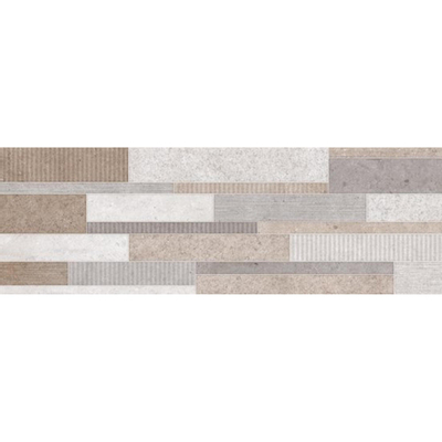 Ceralto Monolith Urban Decortegel 25x75cm 9.7mm witte scherf Multicolor