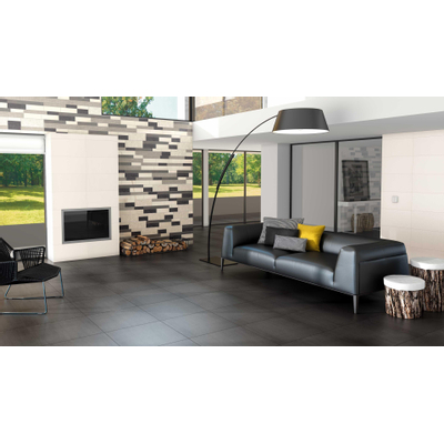 Grespor Minos Decor-strip - 30x30cm - 9.5mm - gerectificeerd - Ash