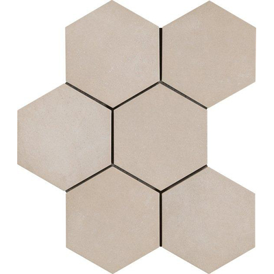 Ceralto Rovino Concrete Vloer- en wandtegel hexagon 18x21cm 9.5mm R9 porcellanato Corda