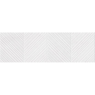 Colorker Premiere Wandtegel Decor - 31.6x100cm - 10.4mm - gerectificeerd - mat Aquila white (wit)