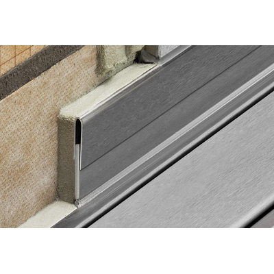 Profilé de douche Schluter ra 2 pièces profilé de raccord mural 33 mm 140 cm inox