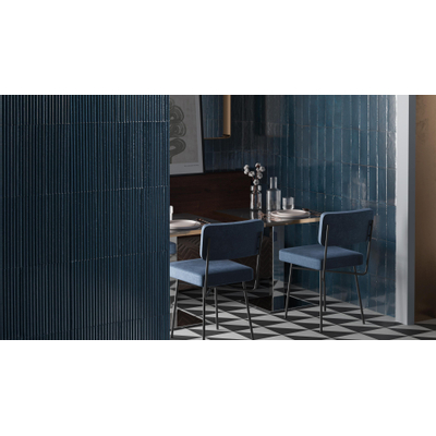 Marazzi Rice M969 Carrelage mural 7,5x20 cm Blu 10mm Brillant