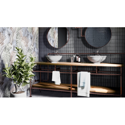 Ragno Glace Carrelage mural - 7.5x20cm - décor - structuré - brillant blu notte