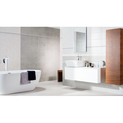 Rako Extra Wandtegel - 29.8x59.8cm - 8.0mm - White grey