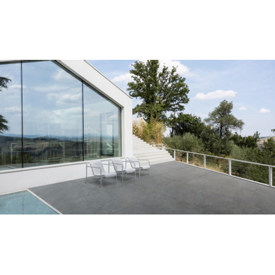 Ceralto Nocera Outdoor Carrelage de sol - 100x100cm - 8.5mm - rectifié - Cenere