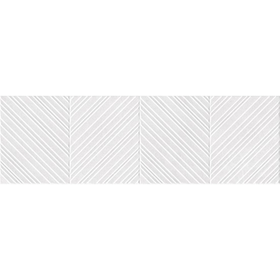 Colorker Premiere Carrelage mural décor - 31.6x100cm - 10.4mm - rectifié - Aquila White mat (blanc)