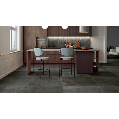 Serenissima Promenade Decor-strip - 25x30cm - 10.0mm - gerectificeerd - Ebano