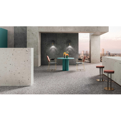 Vtwonen Terrazzo Carrelage sol et mural - 90x90cm - rectifié - Mat Smoke Flakes