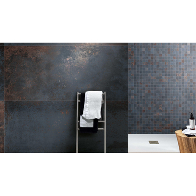 Ceralto Inlay R11 Carreau mosaïque - 30x30cm - 10.0mm - Nero