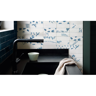 Marazzi Rice M96R Carrelage mural 050X150 Blu 10mm Brillant