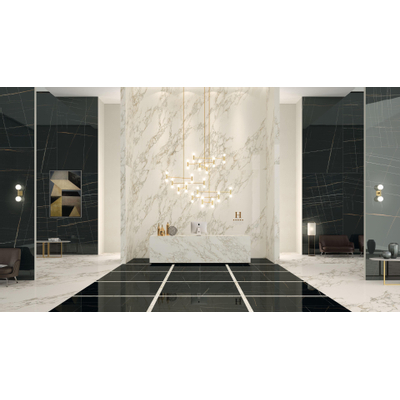 Italgraniti Marble Experience Carrelage de sol et de mur 60x60cm 9.5mm porcellanato rectifié Sahara Noir