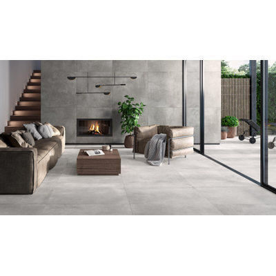 Rondine Volcano Carrelage de sol 1000X1000 White 8,5mm Mat Ret.R10