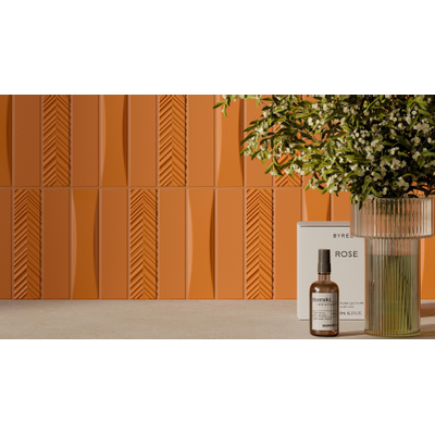 Jos. Dust Carrelage mural décor - 5x20cm - Terrae Brillant Dune