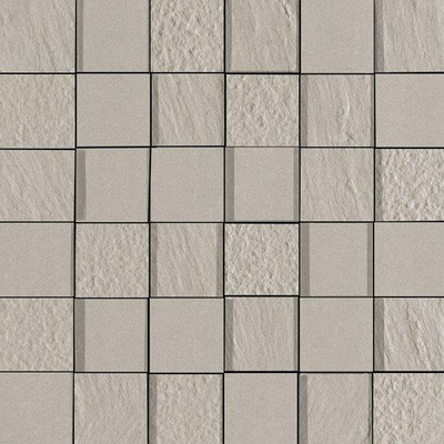 Grespor Minos Carreau mosaïque 30x30cm 9.5mm porcellanato rectifié Ash
