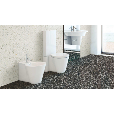 Ceralto Saxum Carrelage de sol et de mur 60x60cm 10mm rectifié R9 grès cérame Bianco