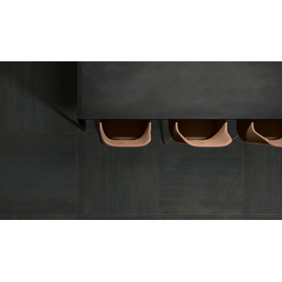 Kronos Metallique Vloertegel - 80x80cm - 10.0mm - gerectificeerd - Noir