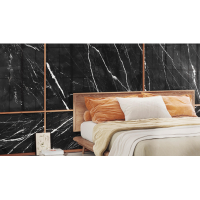 Ceralto Orsini Vein Carreau mural - 60x120cm - 6.0mm - rectifié - Sky black