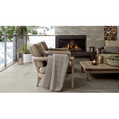 Serenissima Promenade Decor-strip - 24x40cm - 10.0mm - gerectificeerd - Argento